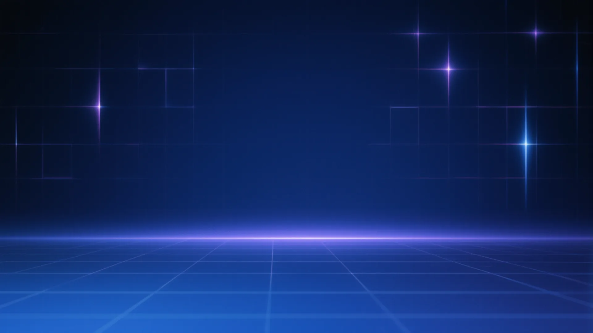 Abstract visual: navy blue grid of squares with lavender accents
